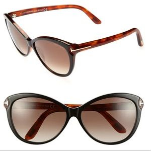 Tom Ford Telma Sunglasses Black Havana Brown